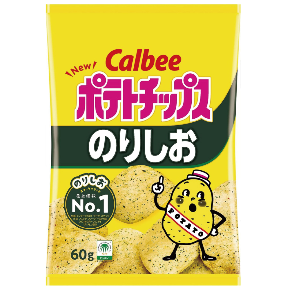 カルビー ポテトチップス のりしお 60g×12袋