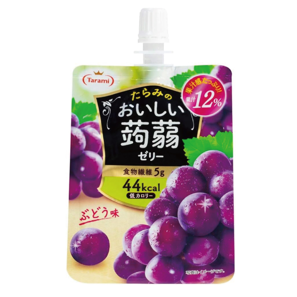 たらみ おいしい蒟蒻ゼリー ぶどう味 150g×6個