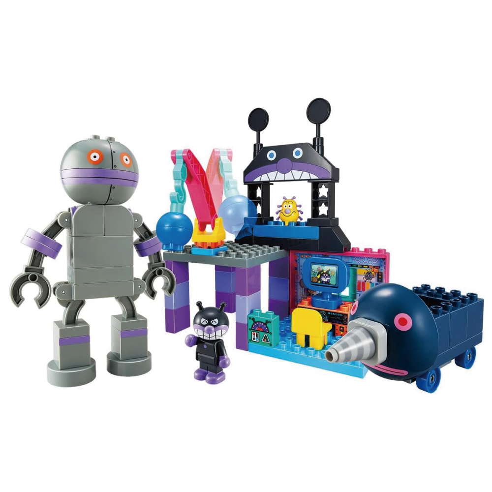 [バンダイ(BANDAI)] ブロックラボ(Blocklabo) だだんだん！もぐりん！バイキンじょうが作れる！ばいきんまんブロックバケツ
