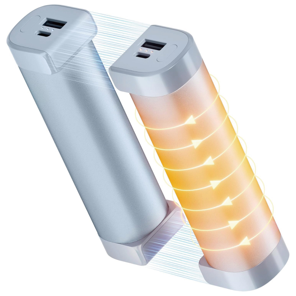 YUSIDO 充電式カイロ 秒速発熱 モバイルバッテリー機能付き