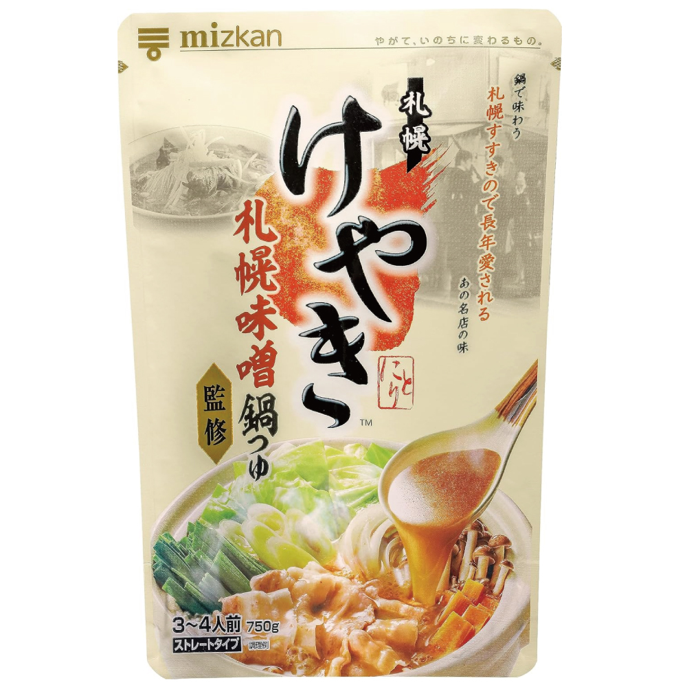 ミツカン 札幌味噌拉麺専門店けやき監修 札幌味噌 鍋つゆ 750g [名店監修] 鍋の素