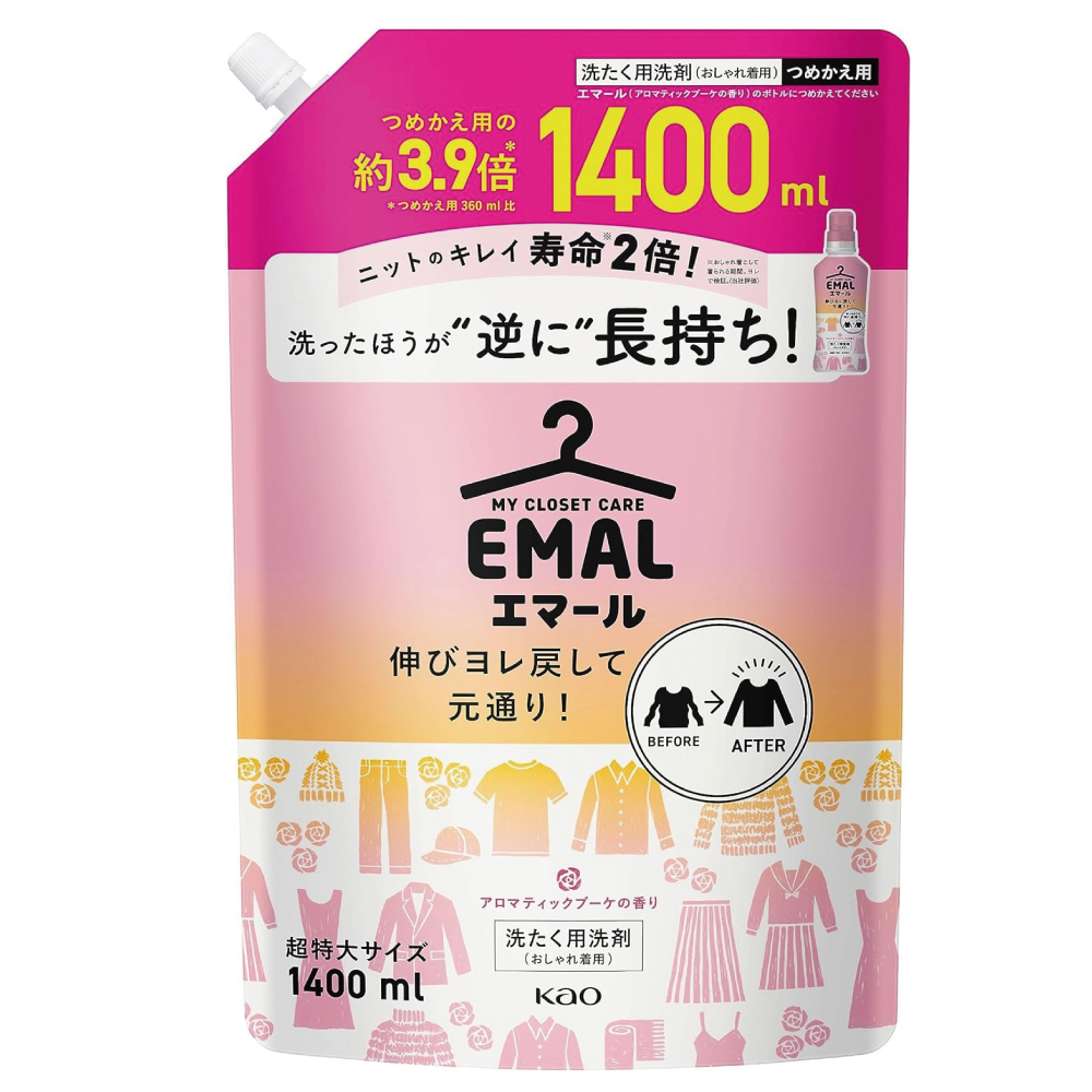 エマール アロマティックブーケの香り 詰替え用 1,400ｍｌ