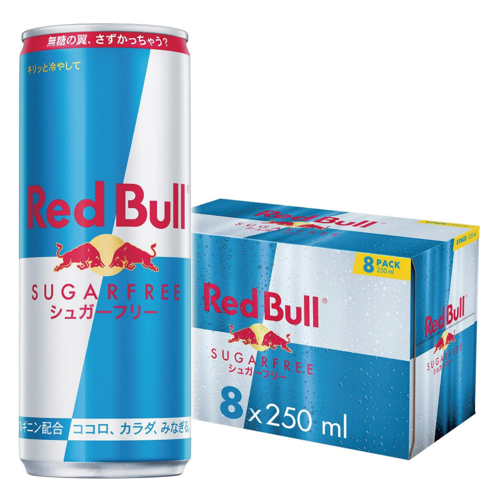 Red Bull レッドブル エナジードリンク シュガーフリー 250ml×8本