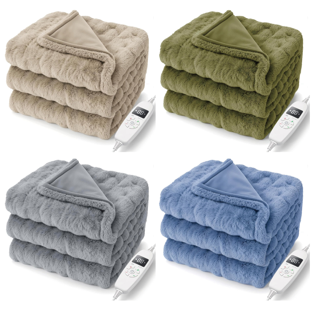 HAGOOGI 電気毛布 敷き 掛け兼用 節電 190×130cm