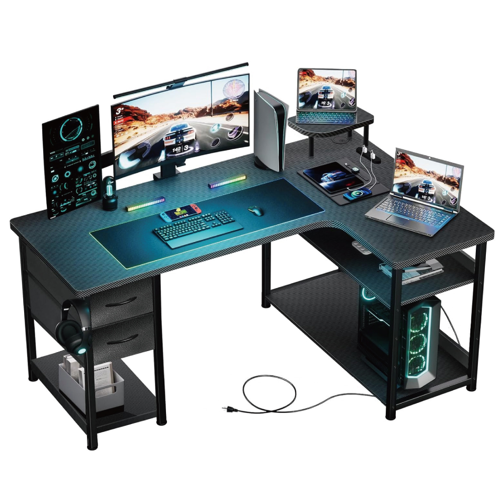 GTRACING ゲーミングデスク DL004 Black 幅120cm