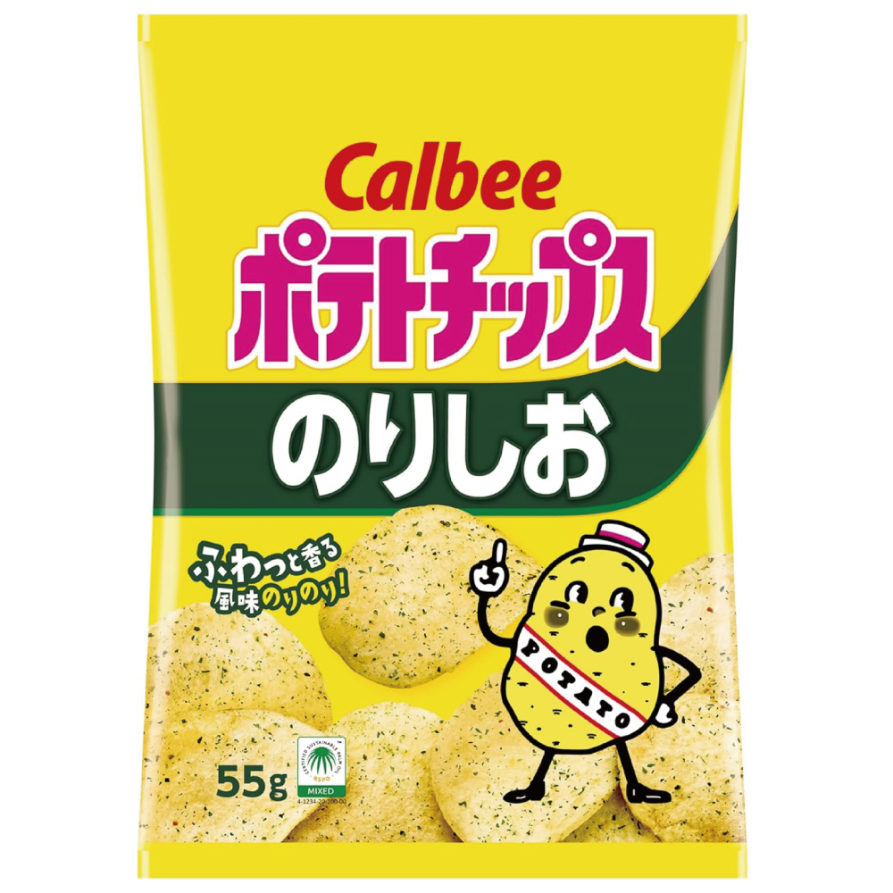 カルビー ポテトチップス のりしお 55g×12袋