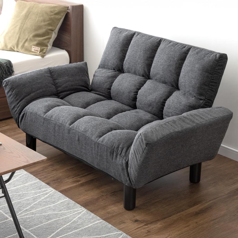 タンスのゲン ソファー 2人掛け リクライニング ひじ掛け ローソファ15210055(101321)