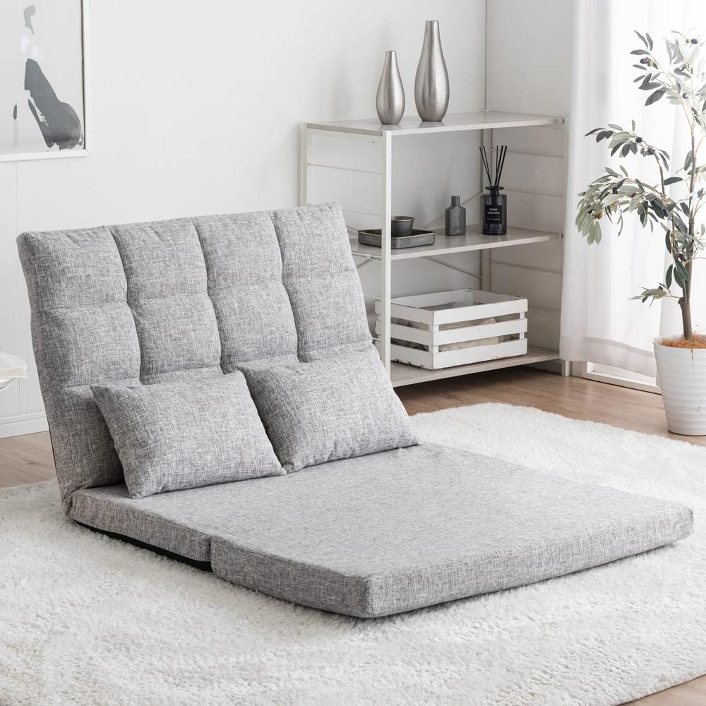 タンスのゲン ソファーベッド 3WAY 2人掛け 幅100cm クッション付き 座椅子ソファー15210054(84835)