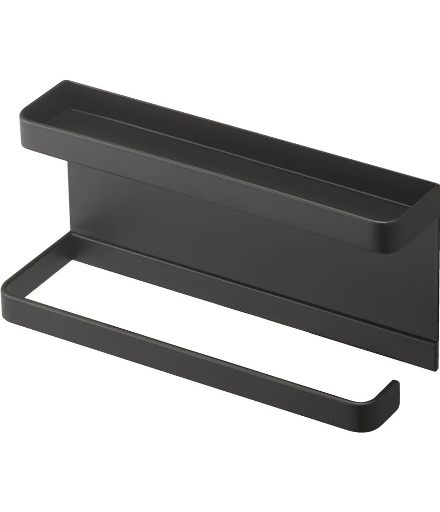 山崎実業(Yamazaki) トレー付きマグネット アンブレラホルダー ブラック 約W20XD7XH9.5cm 5042