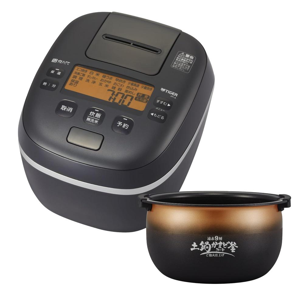タイガー魔法瓶(TIGER) 炊飯器 5.5合 圧力IH式 オフブラック JPI-A100 KO
