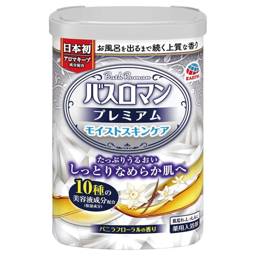 バスロマン プレミアム モイストスキンケア バニラフローラルの香り 600g 【医薬部外品】