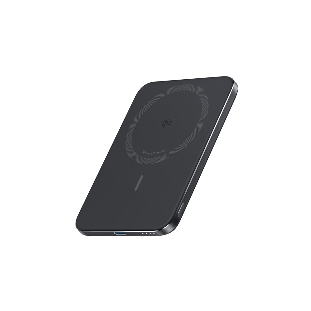 Anker Nano Power Bank (5000mAh, MagGo, Slim) Qi2認証 ワイヤレス充電 最大出力15W MagSafe対応