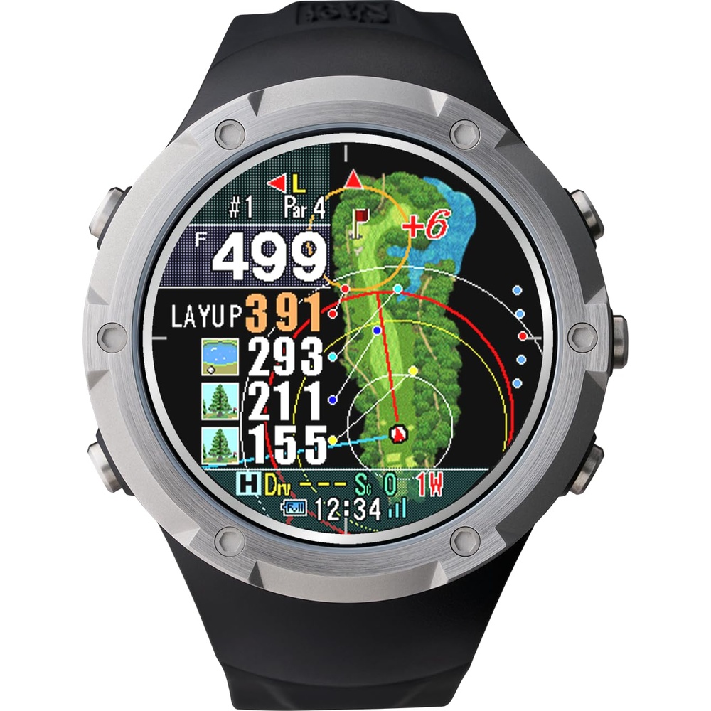 ショットナビ(Shot Navi) Evolve α(アルファー) ゴルフ GPSナビ 腕時計 1.4インチ大画面カラー液晶 最新GPSチップ「M10」搭載