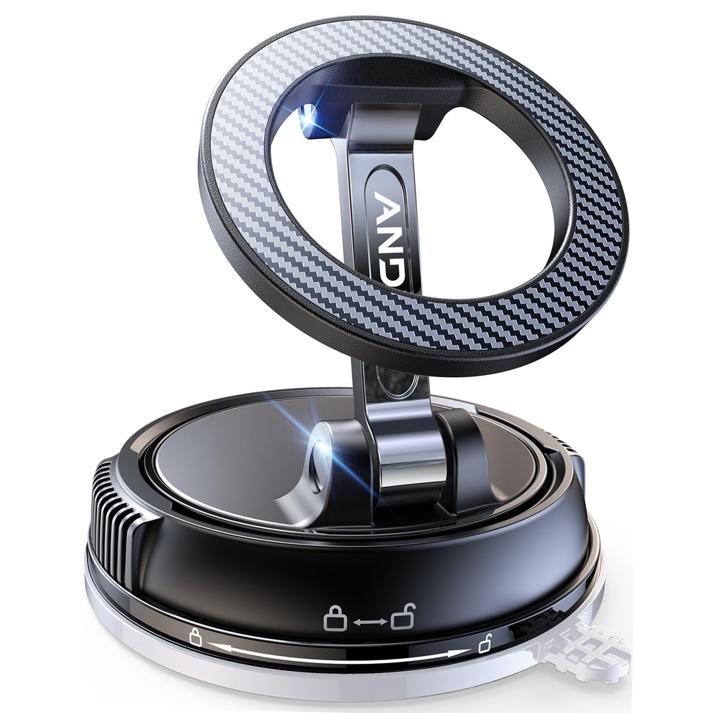 スマホホルダー 車 マグネット【真空ゲル吸盤+磁力の最強コンビ】